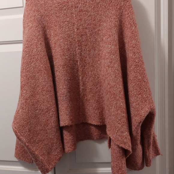 FREE PEOPLE Sweater/cape/poncho Mauve Wool blend, xs/s - Picture 5 of 7